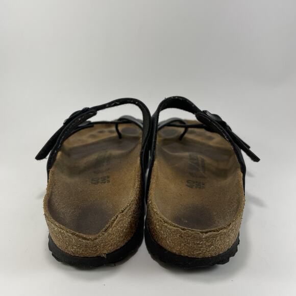 Birkenstock Mayari Toe Loop Sandals Womens Size 40 US Size 9-9.5 Black Leather - Picture 4 of 11